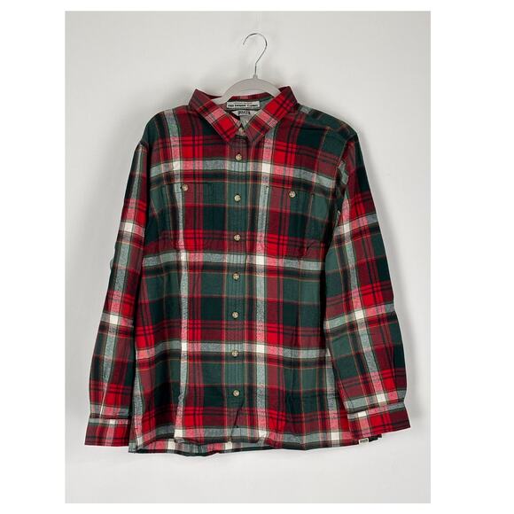 Duluth Womens Button Up Free Swingin Flannel Shirt Size XXL New 65505 Red Green - Picture 1 of 10